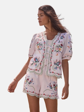 Camicia da donna di love & roses in rosa: frontale