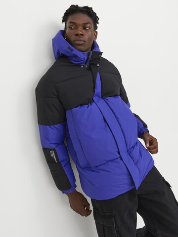 JACK & JONES Winter Jacket 'Force' in Blue