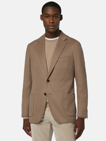 Boggi Milano Regular fit Suit Jacket in Brown: front