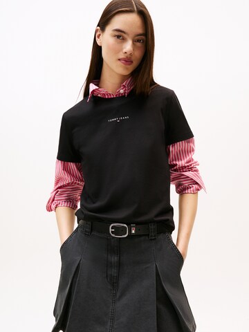 Tommy Jeans - Camisa em preto: frente