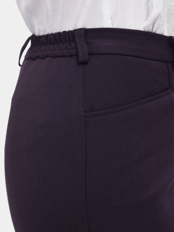 Regular Pantalon à plis Goldner en violet