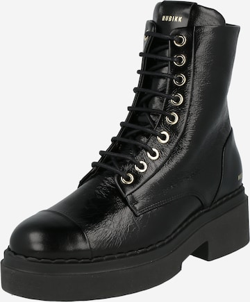 Nubikk Lace-Up Ankle Boots 'Finn Bowie' in Black: front
