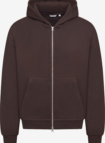 Daily Cotton Sweatjacke 'DCBEND' in Braun: Vorderseite