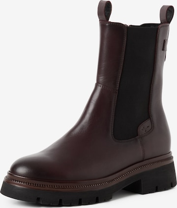Chelsea Boots Tamaris en rouge : devant