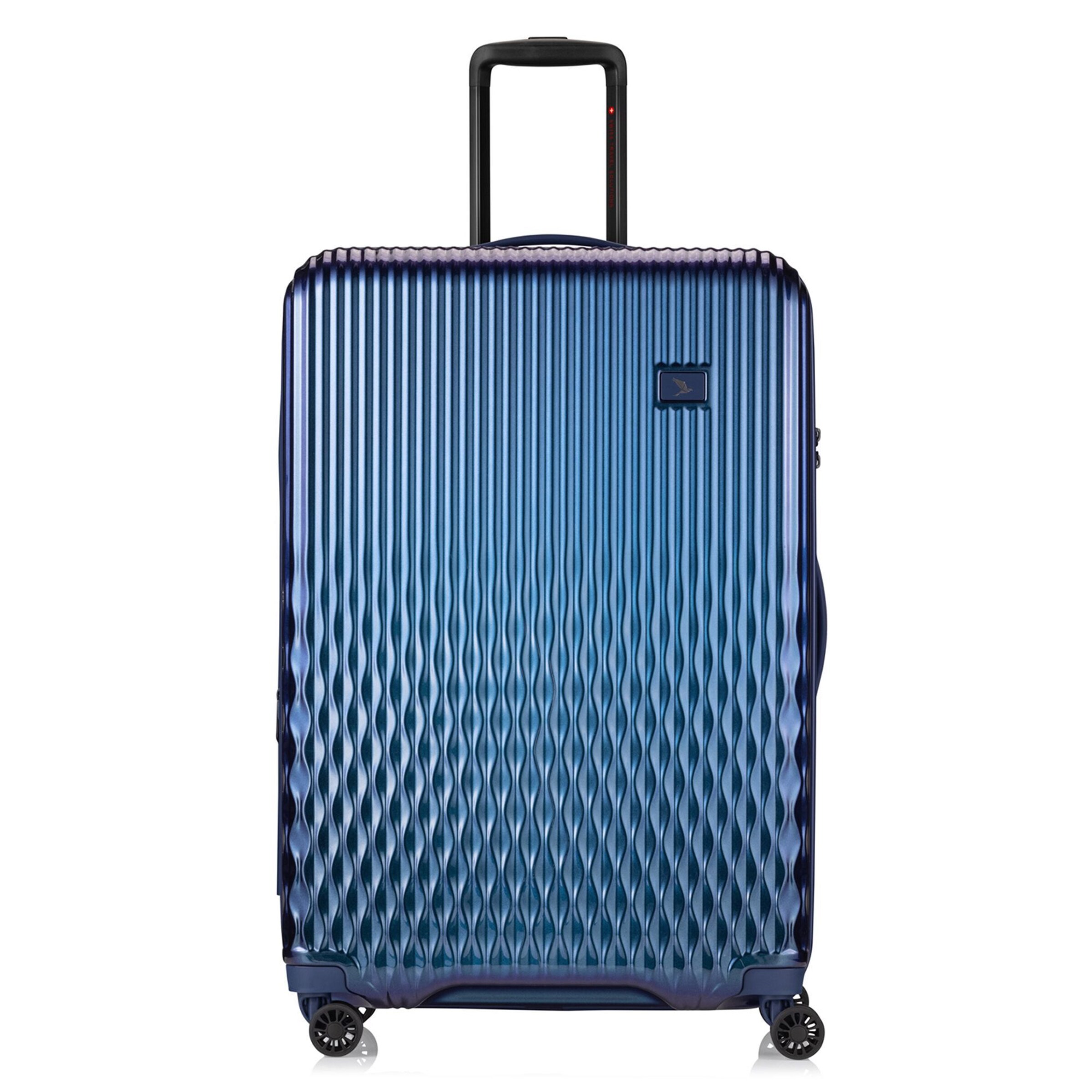 Pack Easy Trolley 'Flow' in Blauw: voorkant