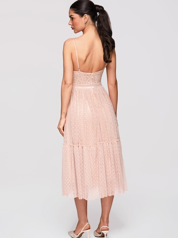 Ombre Dress in Beige