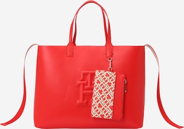 TOMMY HILFIGER Shopper 'Iconic' in Rood: voorkant