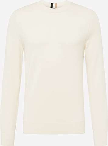 BOSS Black - Pullover 'Ecaio' em branco: frente