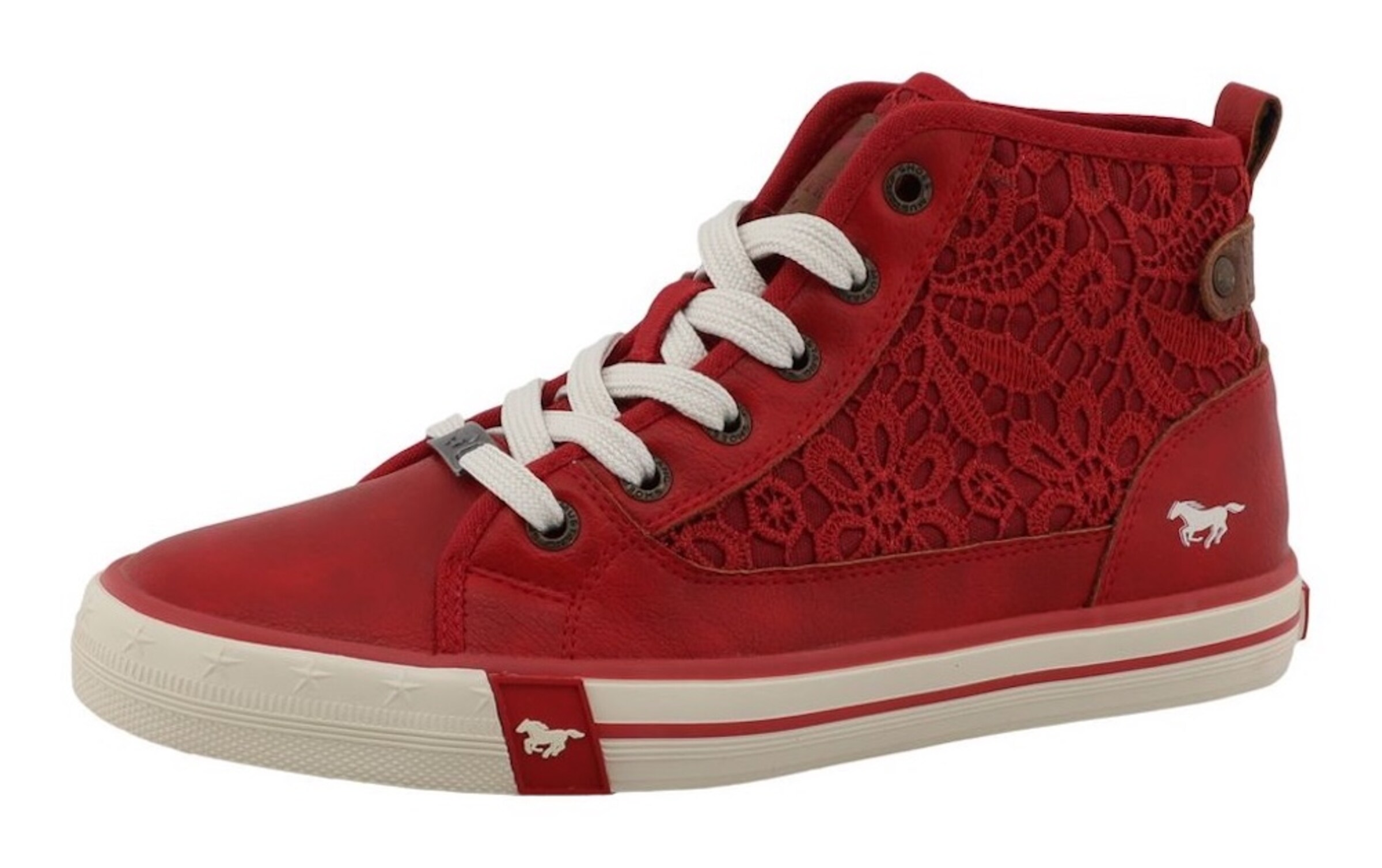 MUSTANG Sneakers in Red: front