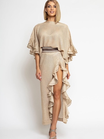 JIORO Tunika 'ESSENTIALS' i beige