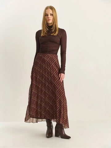 Jupe Bianco Lucci en marron