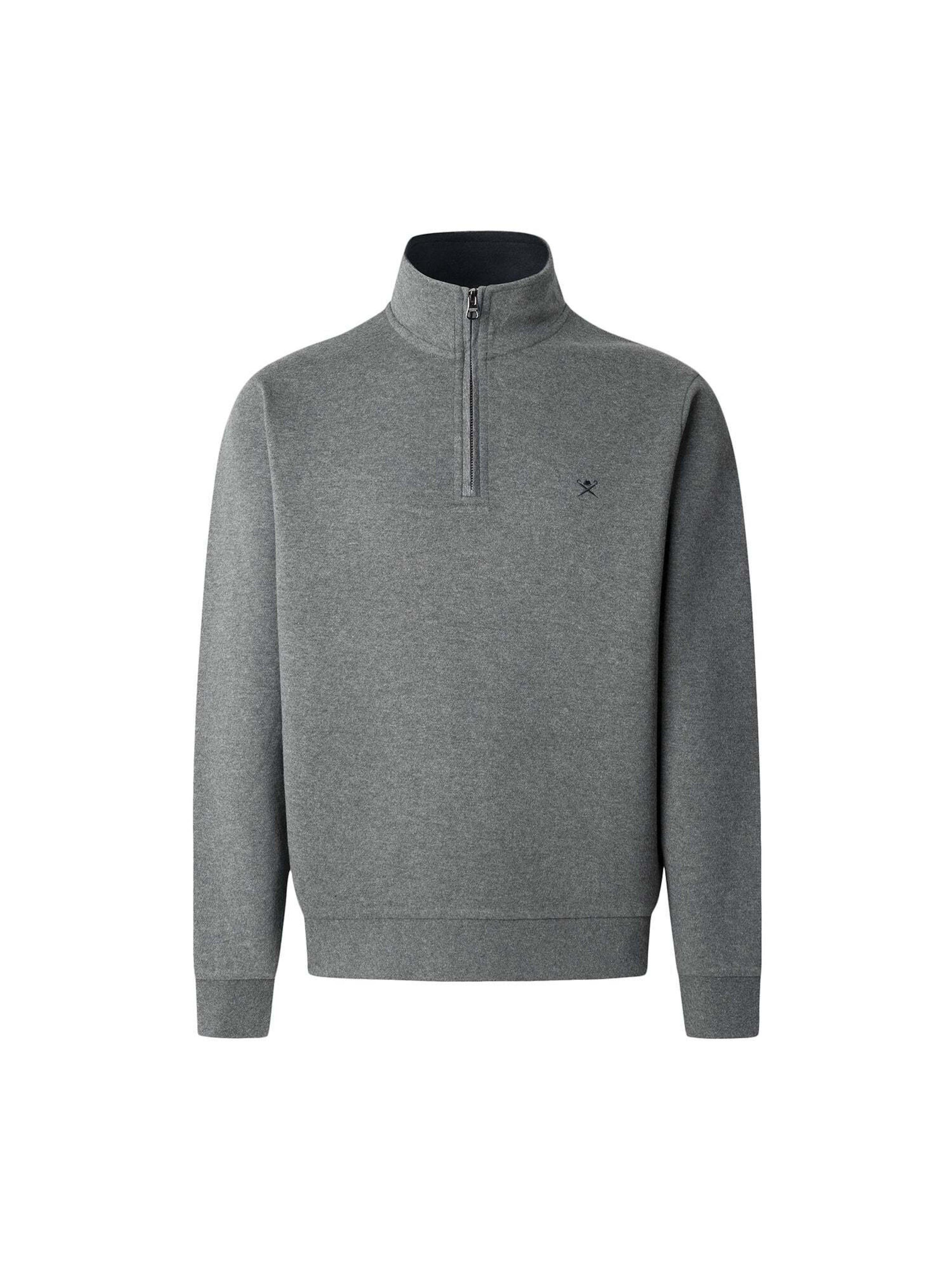 Hackett London Sweatshirt in Grijs: voorkant