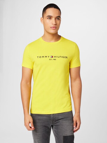 TOMMY HILFIGER Regular fit Shirt in Geel: voorkant