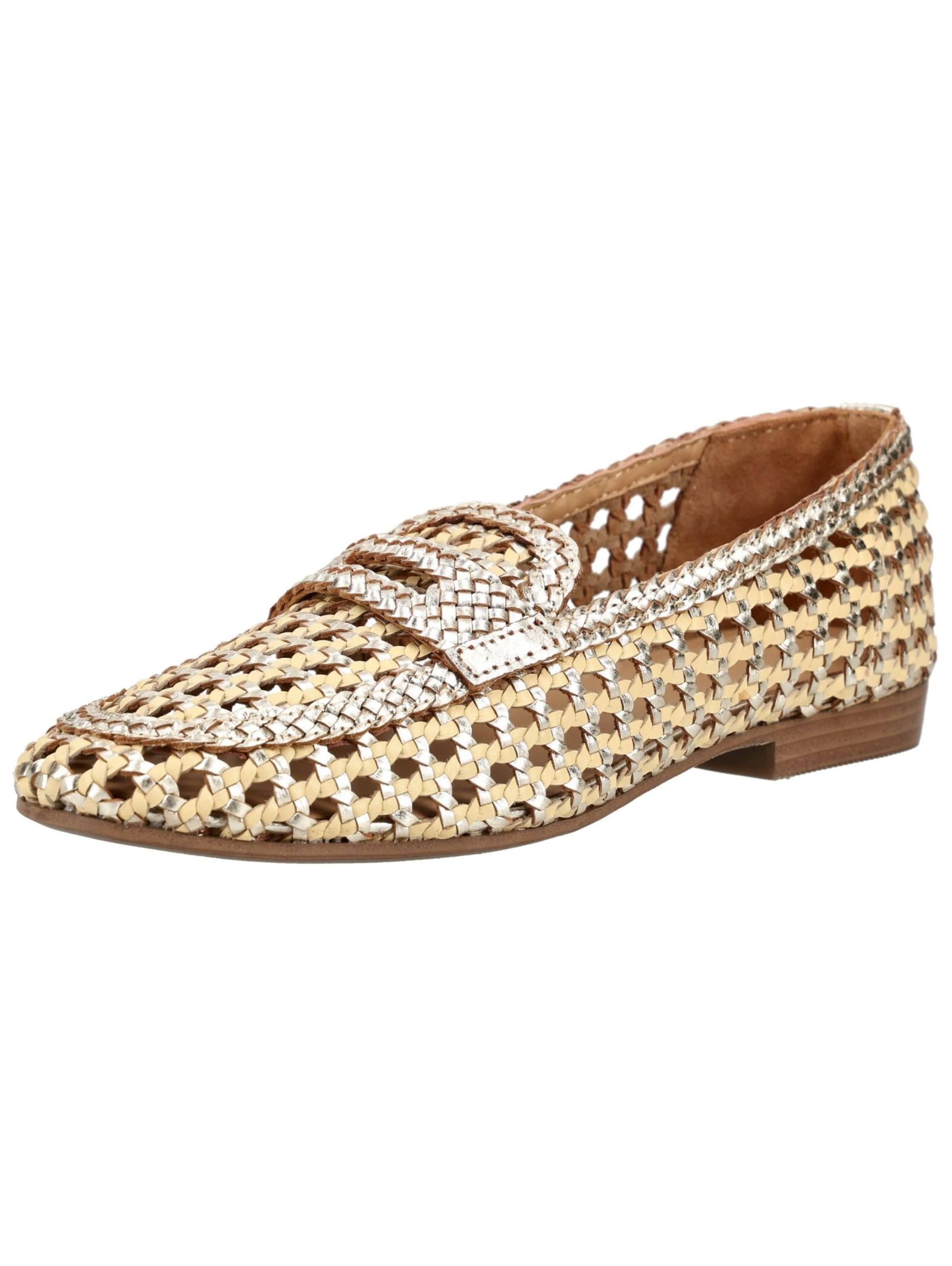 Chaussure basse GIOSEPPO en or : devant