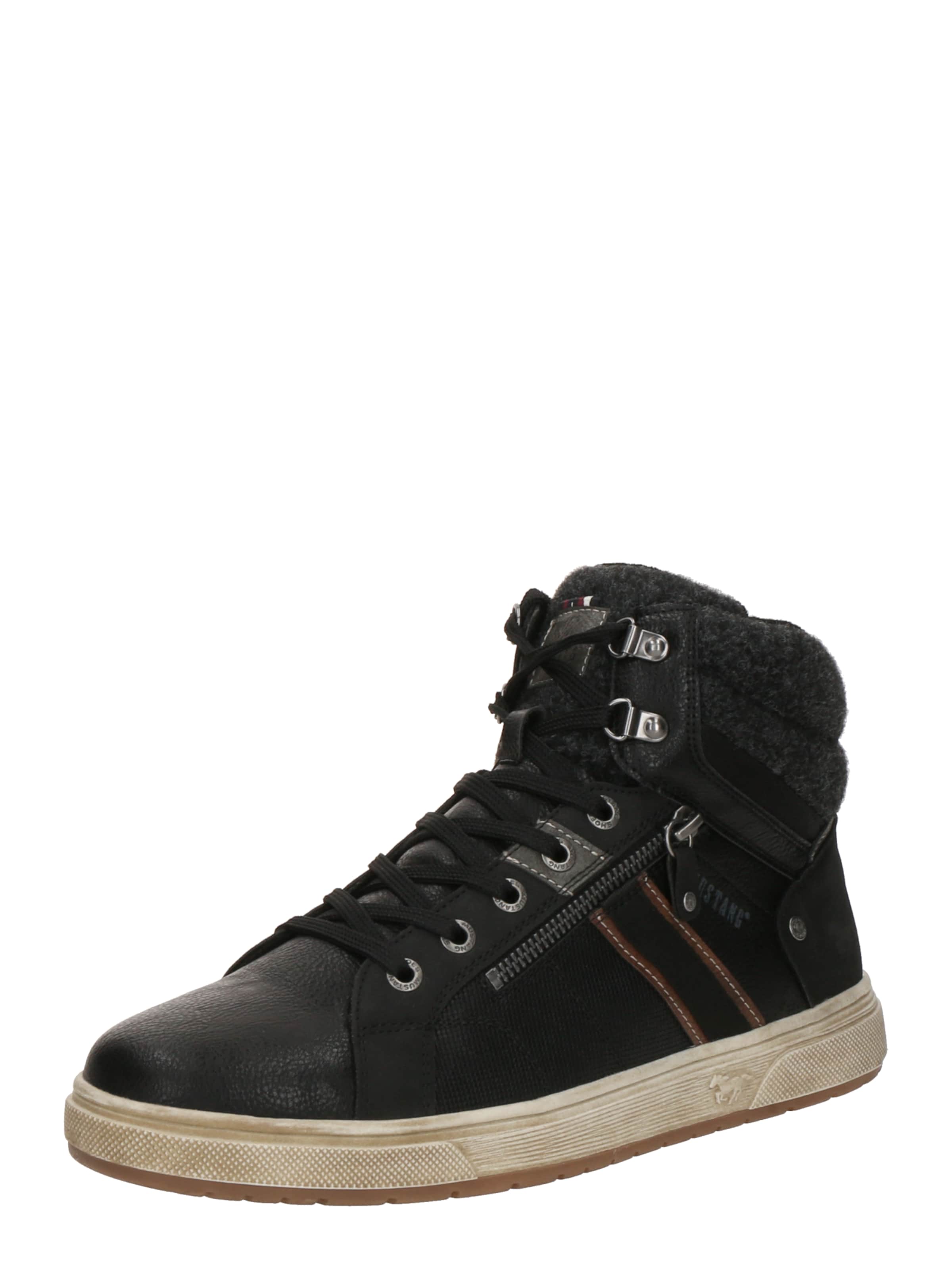 MUSTANG - Zapatillas deportivas altas en negro: frente