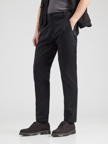 G-STAR Regular Chino 'Morry' in Zwart: voorkant