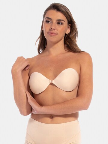 Soutien-gorge 'Backless Beauty' MAGIC Bodyfashion en beige : devant