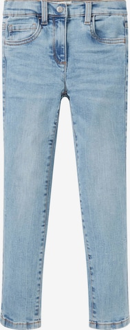 Jeans de la TOM TAILOR pe albastru: față