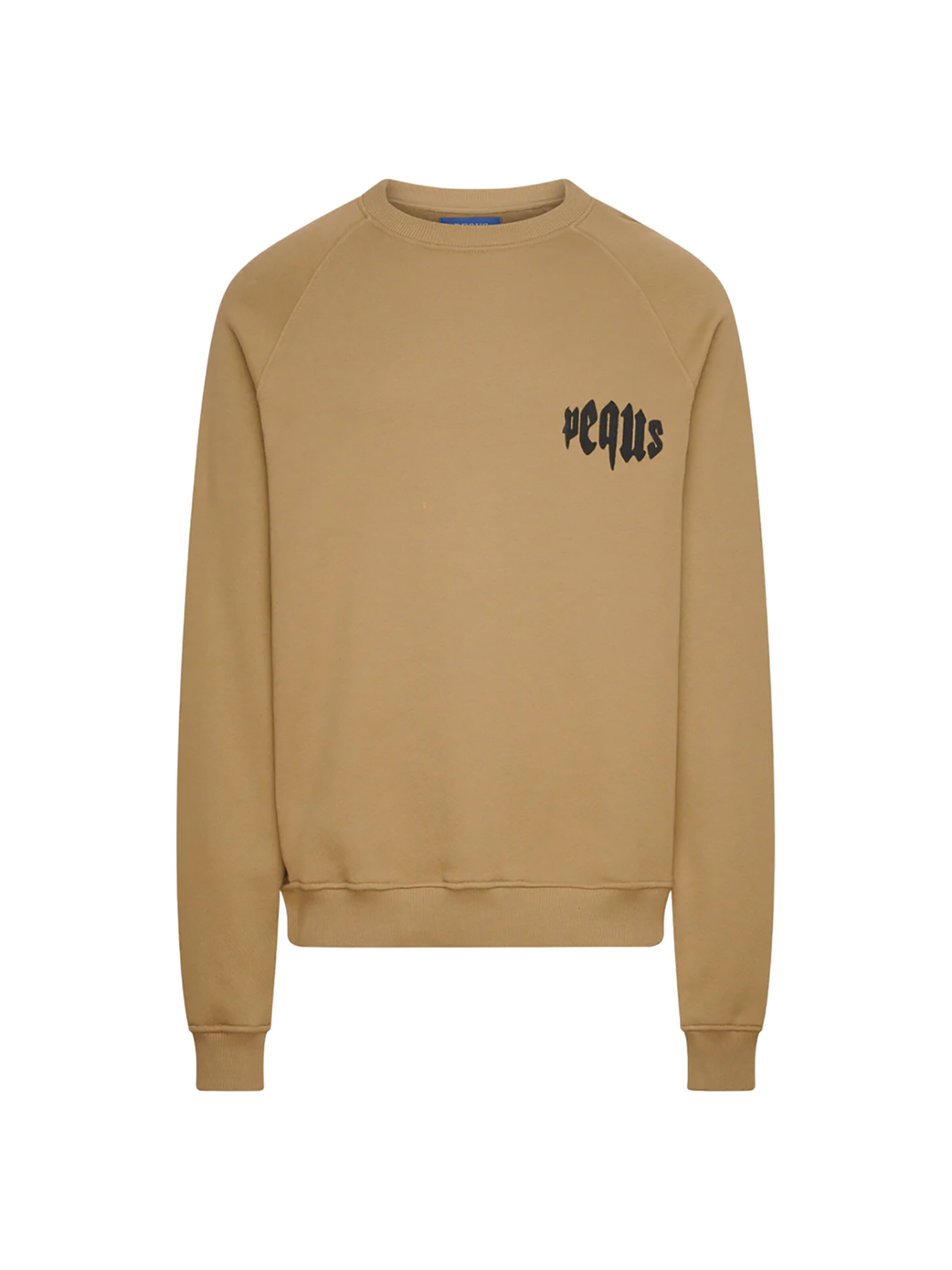 Pequs Sweatshirt 'Mythic Chest Logo' in Green: front