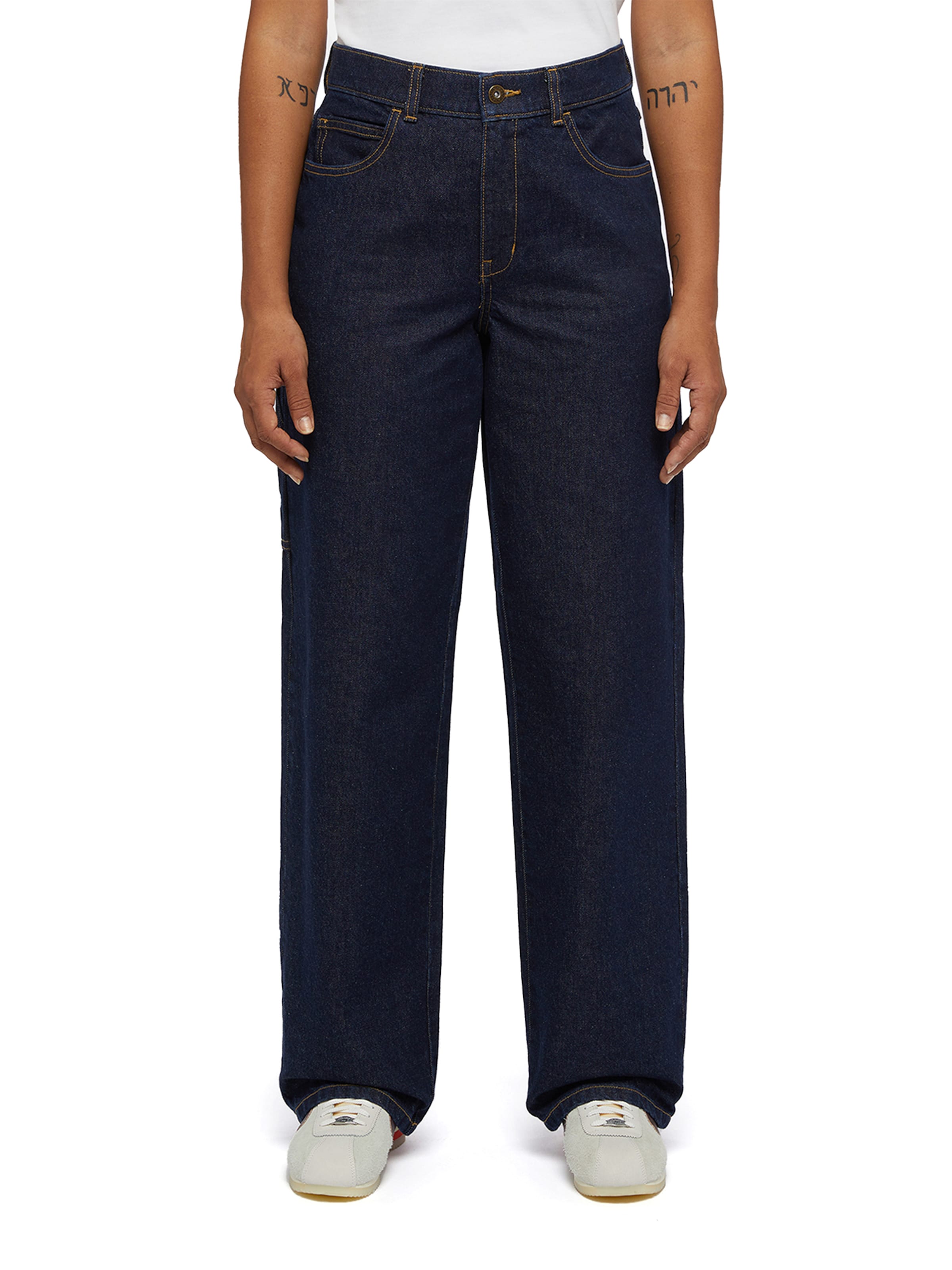 DICKIES - Loosefit Vaquero 'HERNDON' en azul: frente