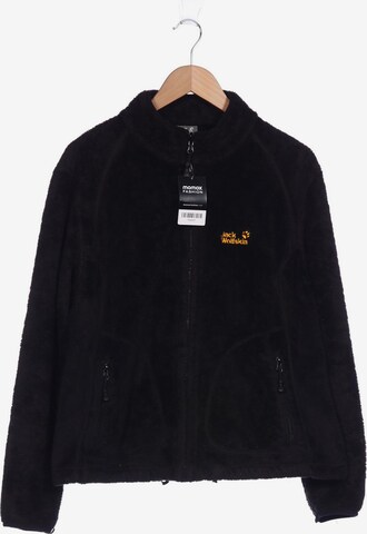 JACK WOLFSKIN Sweatshirt & Zip-Up Hoodie in XXL in Black: front