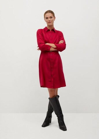 MANGO Shirt Dress 'Cros' in Red