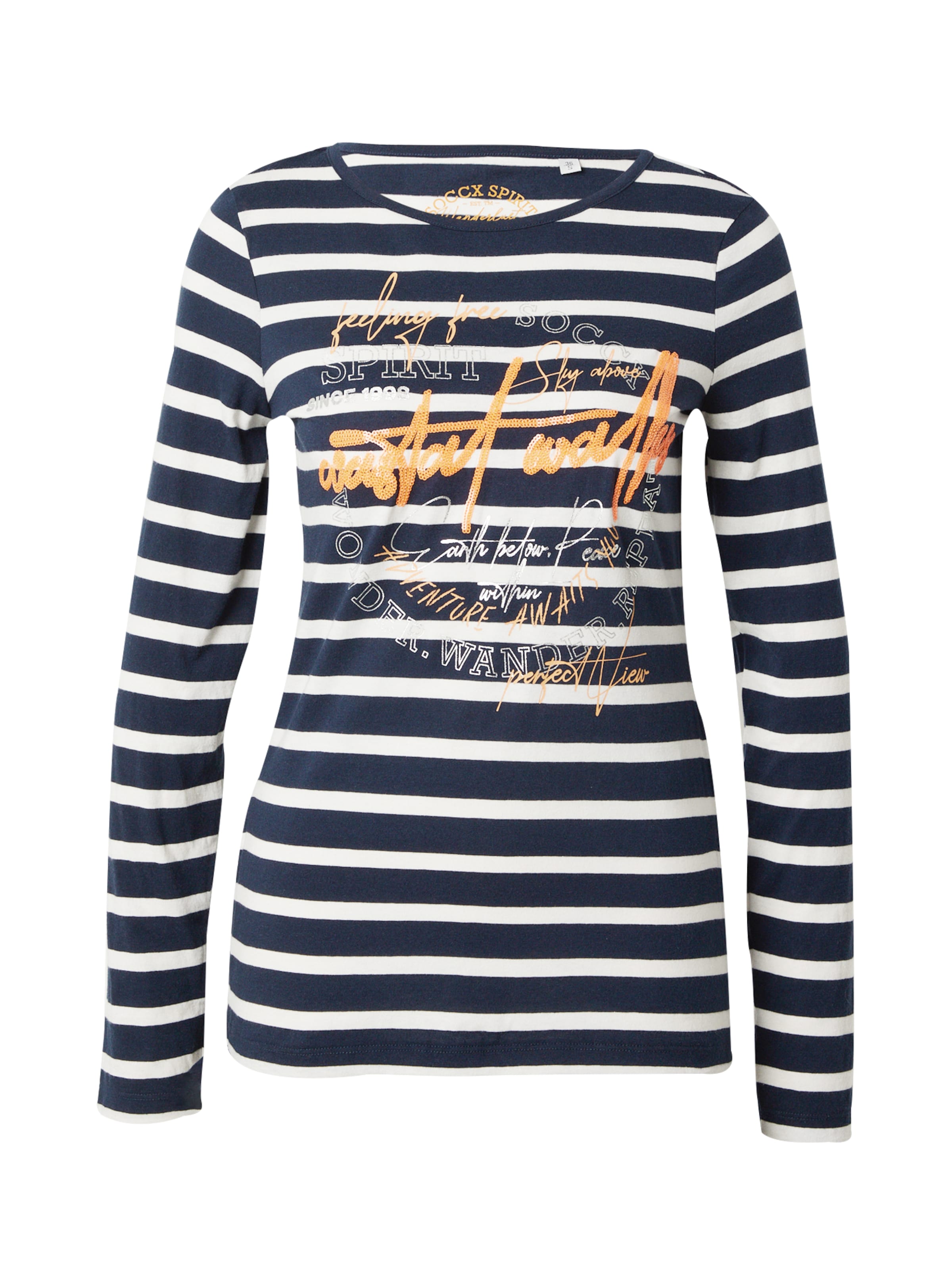 Soccx Футболка 'Wanderlust' в Синий: спереди