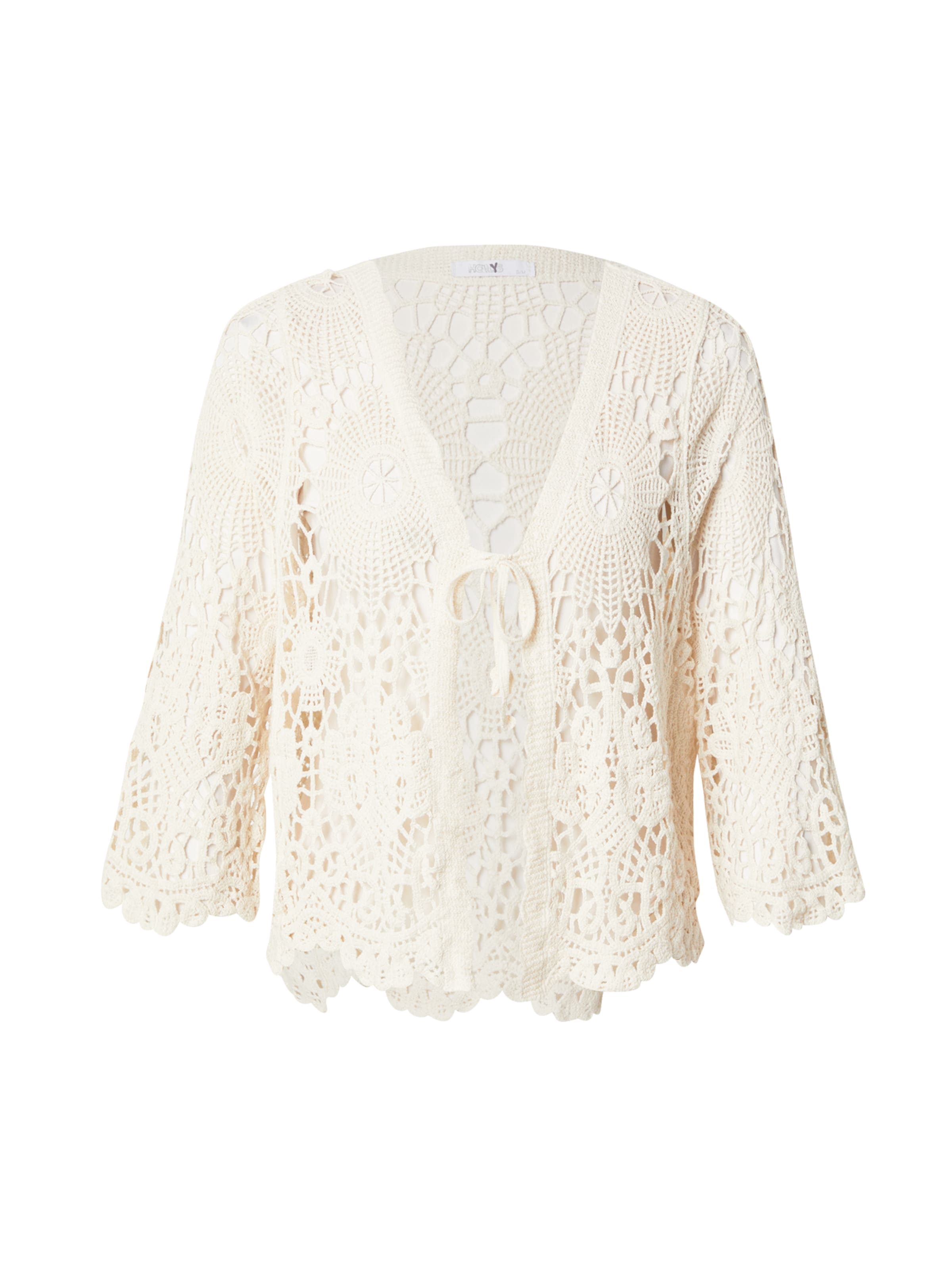Hailys Πλεκτή ζακέτα 'Co44leen' σε μπεζ: μπροστά