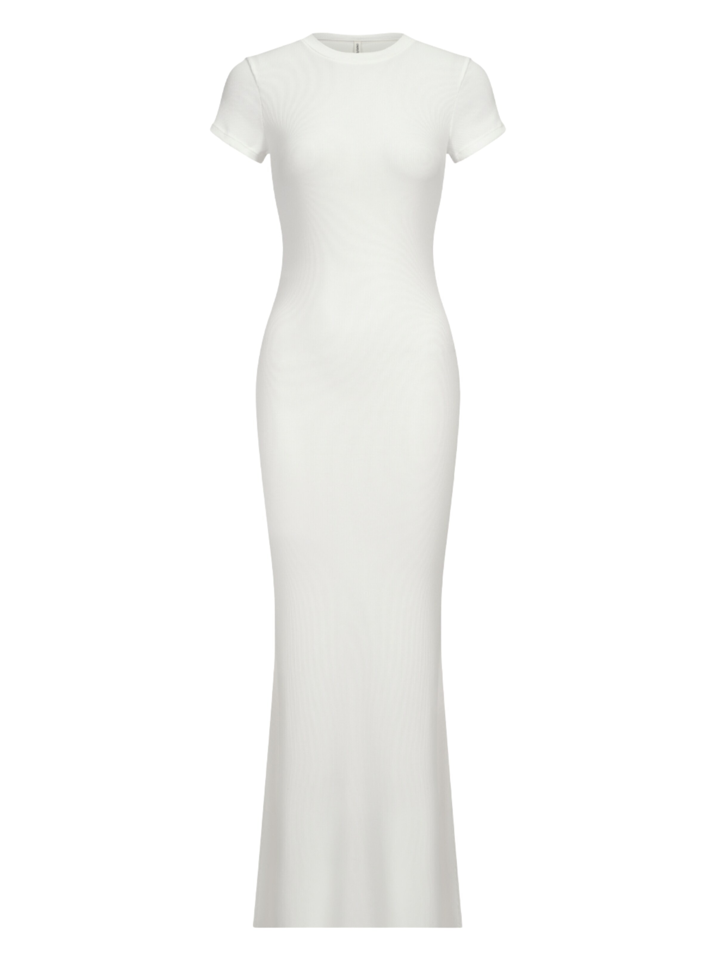 Abito 'Ribbed T-Shirt Maxikleid' di cfab (formerly creamy fabrics) in bianco: frontale