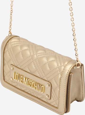 Love Moschino Skulderveske i gull: forside