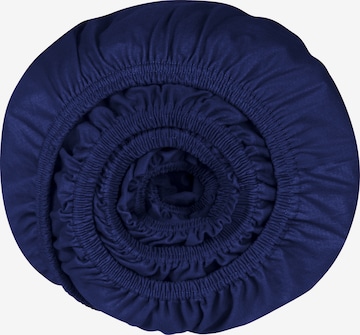 SCHIESSER Bed Sheet 'Elli' in Blue: front