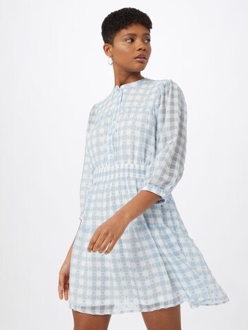 Robe-chemise ONLY en bleu : devant