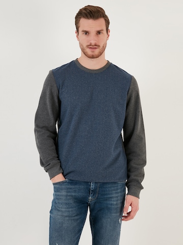 Sweat-shirt Buratti en bleu : devant