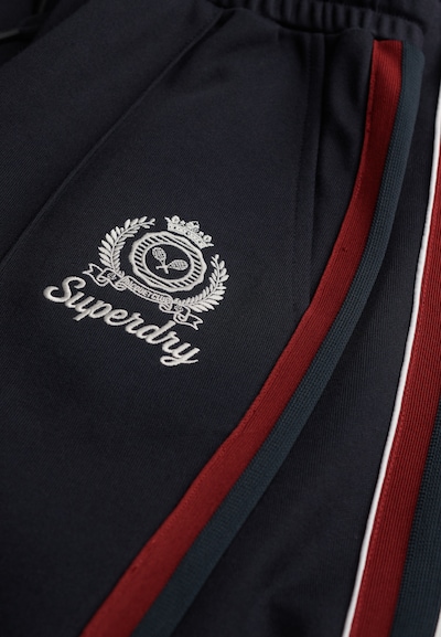 Superdry & Co Broek 'Country Club' in de kleur Nachtblauw / Rood / Wit, Productweergave