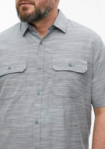 s.Oliver Men Big Sizes Regular fit Button Up Shirt in Blue