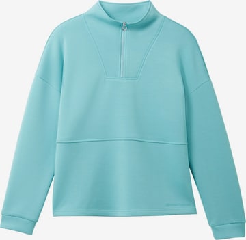 Sweat-shirt TOM TAILOR en bleu : devant