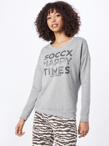 Soccx Sweatshirt in Grey: front