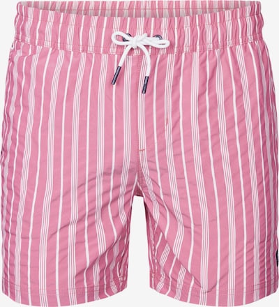 Petrol Industries Uimashortsit 'Reefway' värissä vaaleanpunainen / valkoinen, Tuotenäkymä