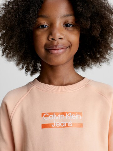 Calvin Klein Jeans Sweatshirt 'Hero' in Oranje