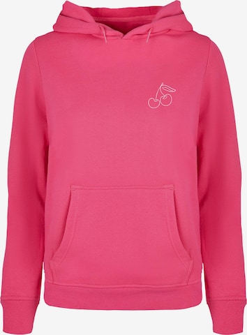 Merchcode Sweatshirt ' Ladies  Cherry' in Pink: predná strana