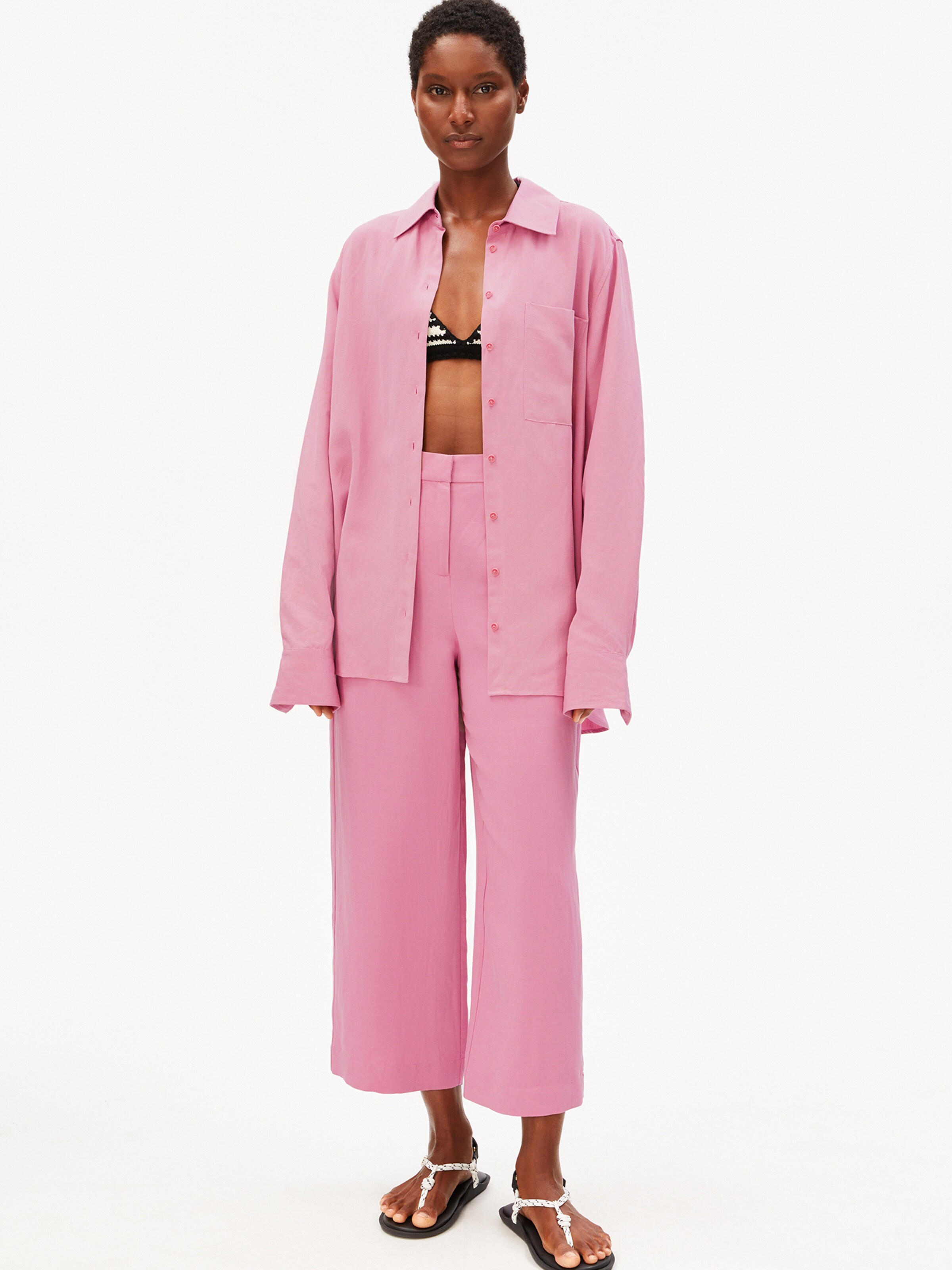 Loosefit Pantalon ARMEDANGELS en rose