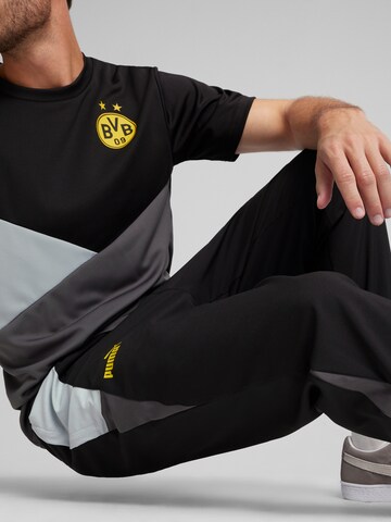 Effilé Pantalon de sport 'BVB' PUMA en noir