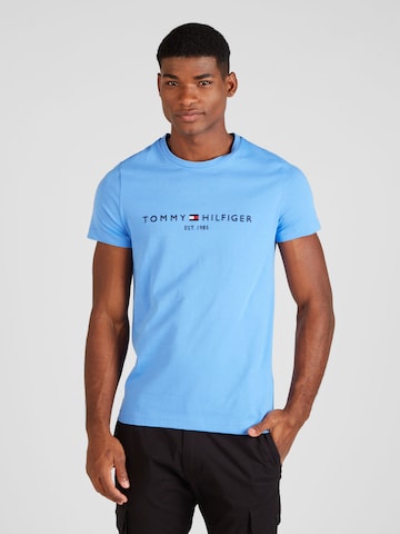 Coupe regular T-Shirt TOMMY HILFIGER en bleu : devant