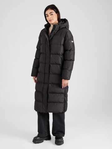 Superdry Winter Coat in Black: front