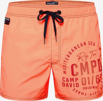 CAMP DAVID Badeshorts in Orange: Vorderseite