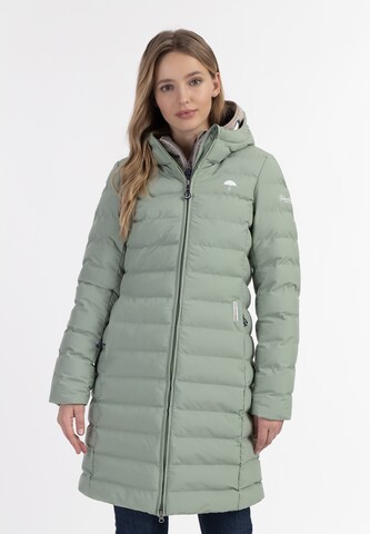 Manteau fonctionnel Schmuddelwedda en vert : devant