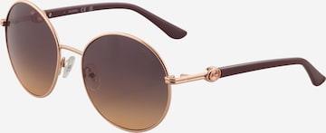 Lunettes de soleil GUESS en or : devant