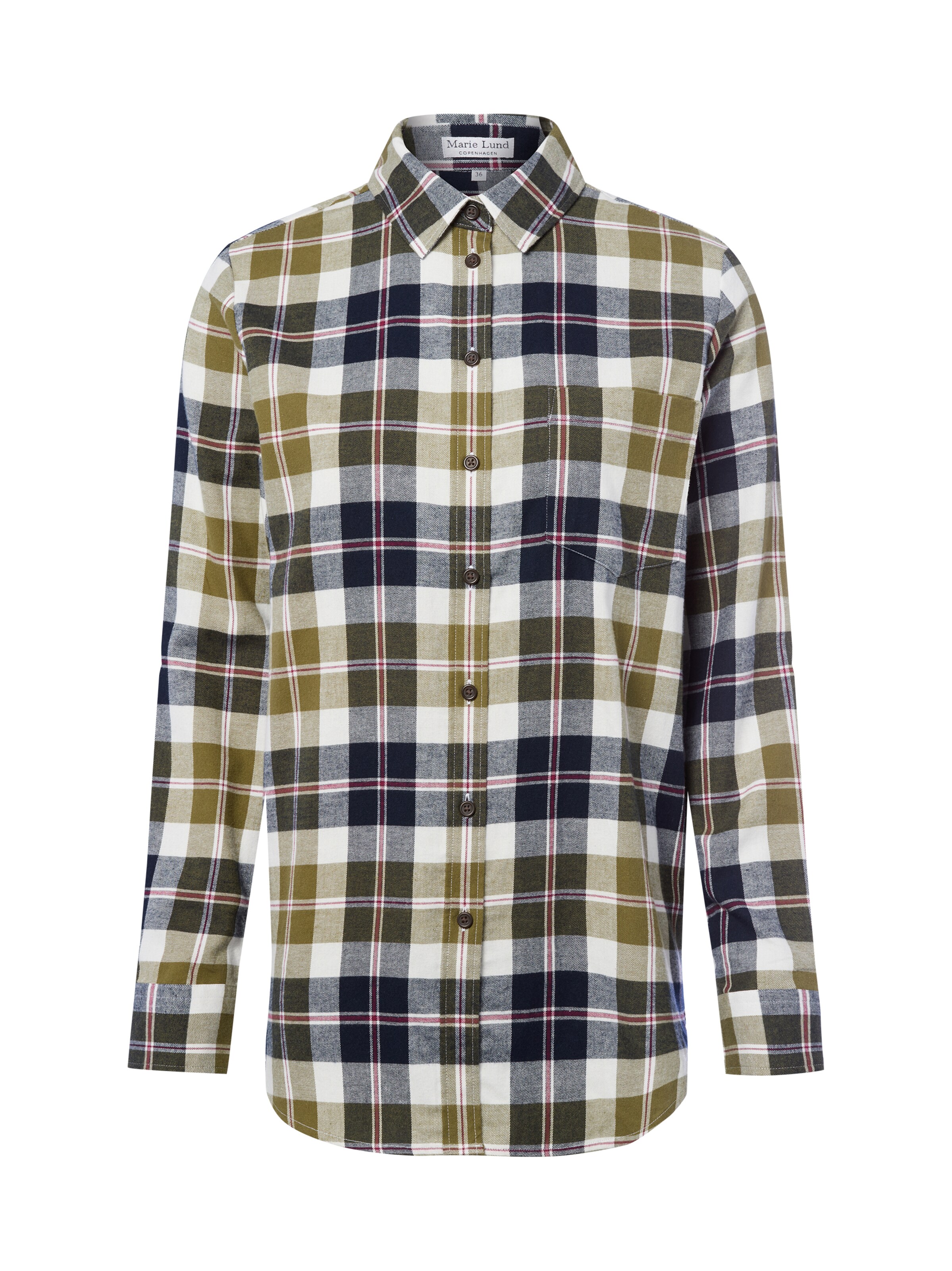 Marie Lund Blouse in Green: front