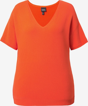 Pull-over Ulla Popken en orange : devant