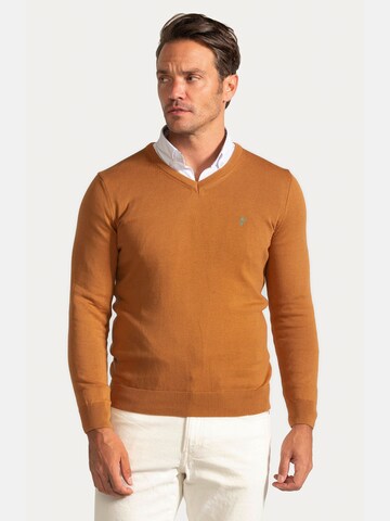Pull-over Jacey Quinn en marron : devant